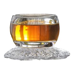 2026新款天然茶杯水晶高档玻璃主人杯扳指杯透明功夫茶杯品茗杯