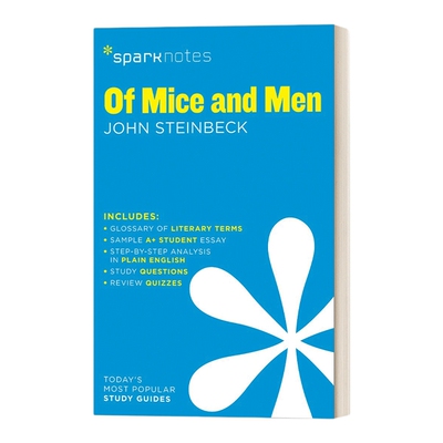 英文原版 Of Mice and Men SparkNotes Literature Guide 文学导读系列 人鼠之间 英文版 进口英语原版书籍