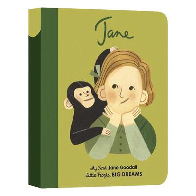 小女孩大梦想纸板书 珍妮 古道尔 Jane Goodall My First Jane Goodall 英文原版 全英文版进口原版英语书籍