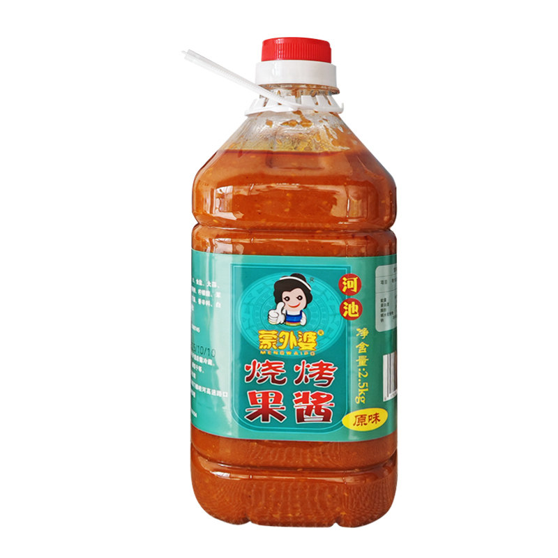广西河池烧烤酱商用5斤瓶装