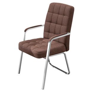 办公椅舒适久坐电脑椅家用学生弓形会议室座椅麻将椅布艺靠背椅子