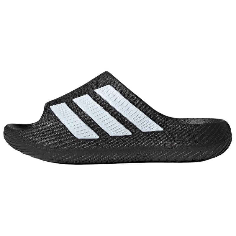 阿迪达斯Adidas男女鞋2026夏季新款轻便一字拖黑色运动拖鞋KH6414
