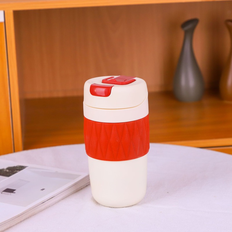 新款美式陶瓷内胆保温杯户外杯真空冰咖啡杯便携吸管美式随行简约