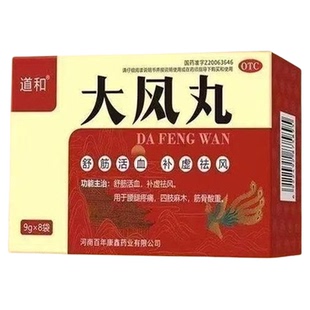 道和 大风丸 9g*8袋/盒 大风丸腰腿疼痛四肢麻木筋骨酸重