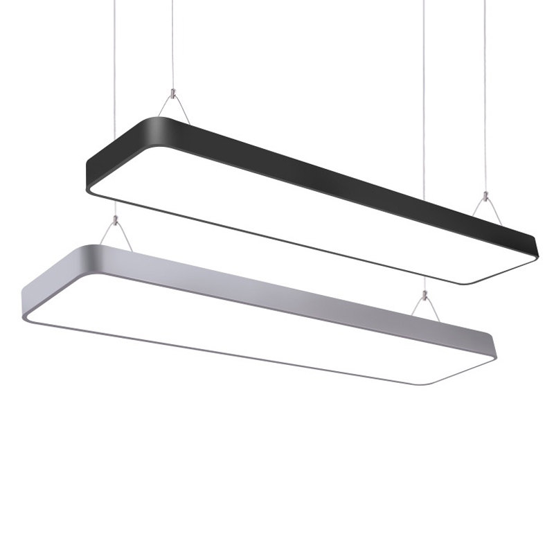 led长条灯办公室吊灯 现代简约工程吸顶长方形吊线灯超亮条形灯具