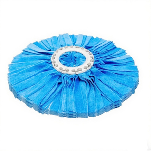 加大加厚旋转拖把替换头纯毛巾布条墩布头吸水家用通用型圆形棉头