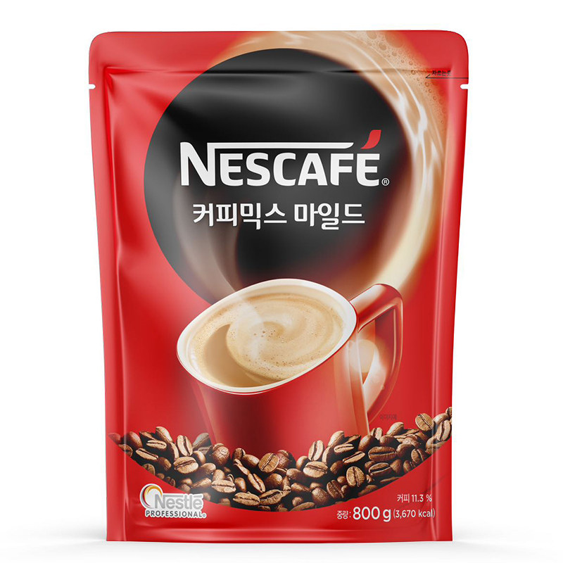 韩国进口 雀巢三合一原味速溶咖啡粉800g/900g 熬夜提神学生奶香