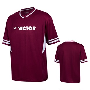 victor胜利威克多羽毛球服男女款短袖速干训练运动球服T-50036