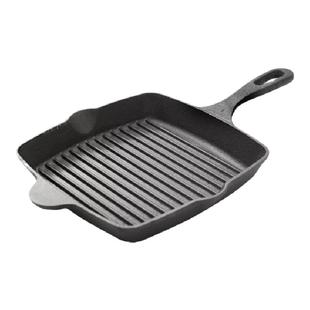 雅多福铸铁牛排锅条纹煎锅牛扒锅平底无涂层不粘锅健康电磁炉通用