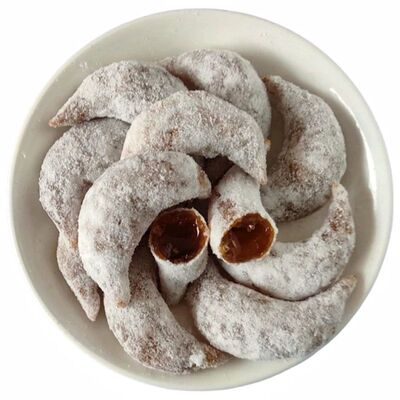 厂家直销】正宗红糖稀羊角蜜传统河南特产老式果子糕点梅豆角饺子