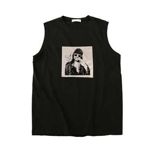 kurt cobain柯本涅槃与其苟延残喘朋克风丝滑贴布男女纯棉短袖T恤