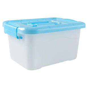 手提加厚积木收纳箱塑料盒子户外有盖储物箱玩具整理箱零食收纳盒