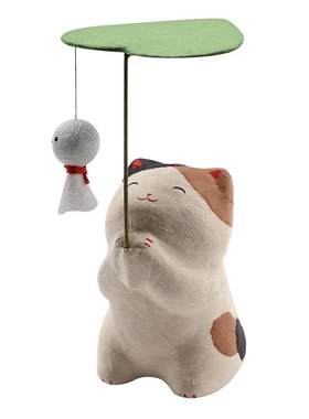 日本手工制可爱猫咪车载摆件
