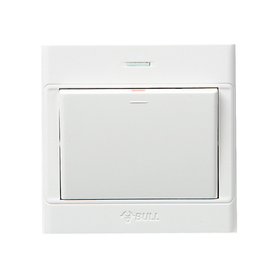 公牛明装电铃门禁开关门铃自动复位家用回弹按压老式开门出门按钮