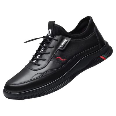 Plover皮鞋男真皮韩版运动休闲鞋