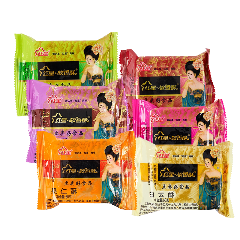 陕西早餐点心60g红星软香酥糕点