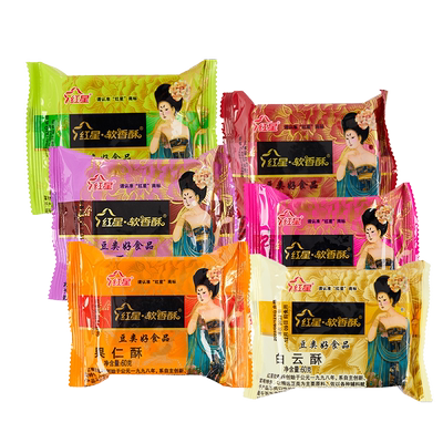 陕西早餐点心60g红星软香酥糕点