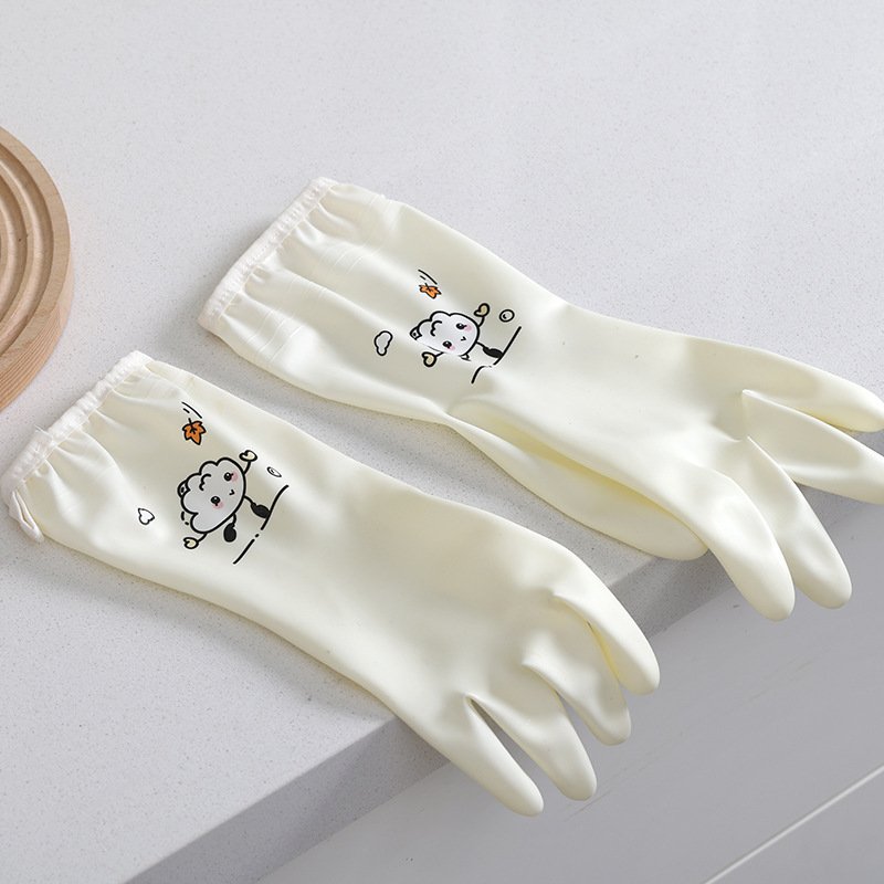 家务手套洗碗专用加厚耐用性洗衣服橡胶碗皮防水女厨清洁刷房做饭