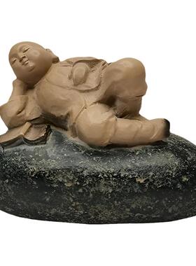 观复台湾禅趣摆件养生馆小沙弥