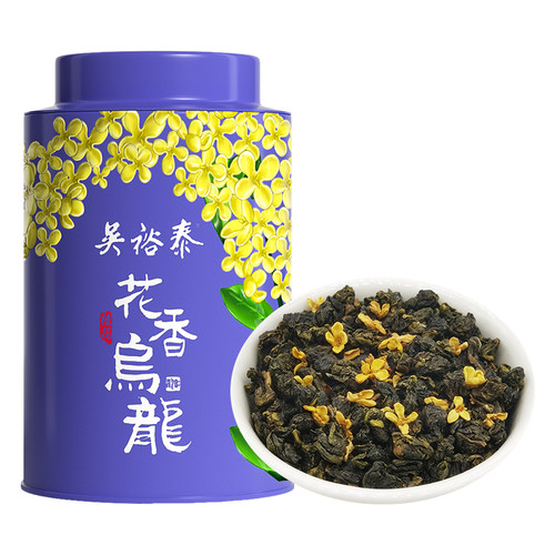 吴裕泰中华老字号桂花乌龙茶铁观音茶桂花香乌龙茶浓香罐装