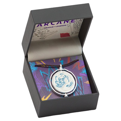 英雄联盟  双城之战 蓝玫瑰金克丝项链游戏周边吊坠男女同款