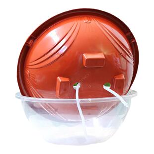 绿萝花盆储水盆双层树脂套盆塑料兰花盆圆形吊挂自吸水花盆懒人盆