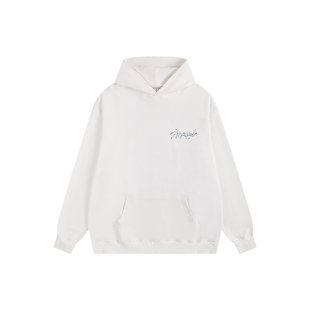 ATRY花体logo系列水银印花卫衣 国潮牌秋季百搭复古宽松情侣帽衫