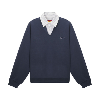 AFGK26SS假两件条纹衬衫