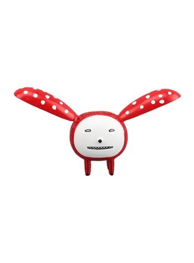 波点红色大耳朵卡通滑稽小怪摆件