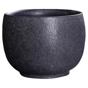 冰碛岩大容量茶杯中式手复古纯手工石头杯单个仿古主人杯高档茶具