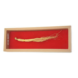 全须生晒参单枝纸礼盒装吉林长白山人参主产地泡酒煲汤参白参干参