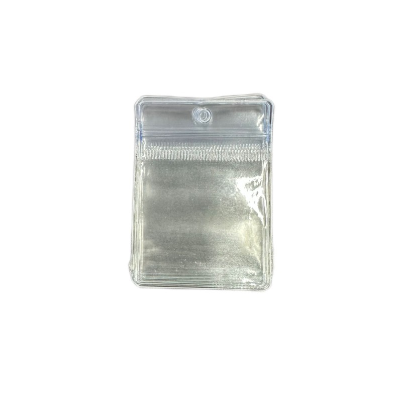 PVC吊牌领标袋标签塑料透明卡套袋子饰品卡纸钮扣夹链袋证件套