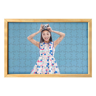 图片拼图定制加相框1000片自定义拼图照片定制人像订制图案平图