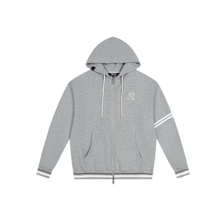 【DNA官方】空气层条纹连帽开衫卫衣2025年秋季宽松透气拉链外套