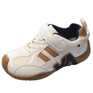 2026春秋季新款儿童德训鞋网面透气魔术贴运动鞋男童女童鞋子软底