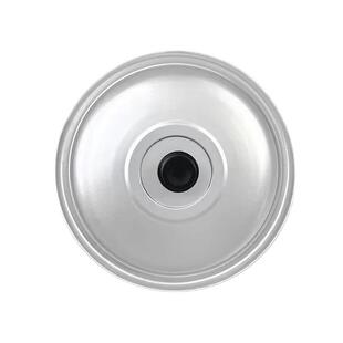 老式纯铝盖铝锅盖加高铝盖蒸煮锅盖子加厚通用家用桶盖缸盖平盖