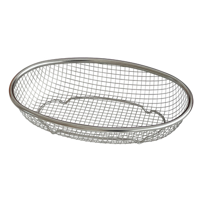 ins风简约不锈钢网格收纳篮