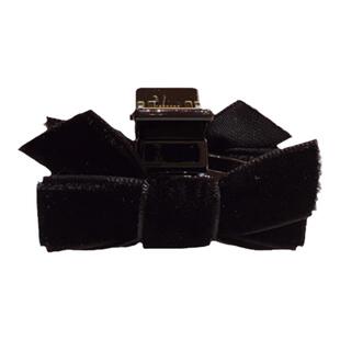 王心凌同款甜美黑色金丝绒丝带蝴蝶结可爱少女韩版小香风小号抓夹