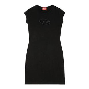 [折扣]DIESEL女士OVAL D LOGO镂空通勤穿搭连衣裙A062700AFAA