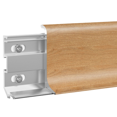 铝合金踢脚线卡扣式6cm4公分双层极窄弧形不锈钢贴脚线金属地脚线