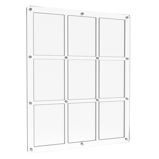 卡砖球星卡35PT收藏卡游展示强磁卡牌130UP透明保护盒壳套9连九格