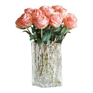 荔枝玫瑰仿真花假花客厅装饰花艺摆件餐桌花摆设干花仿生花束轻奢