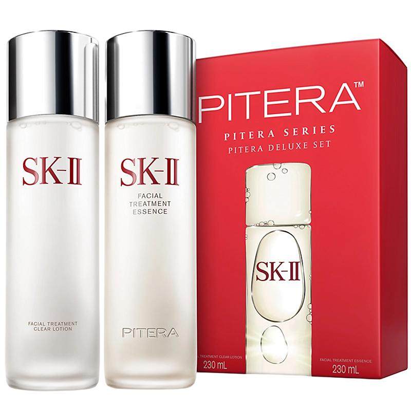 【自营】SK-II护肤套装神仙水230ml+清莹露230ml修护补水礼盒sk2