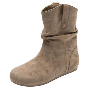 大东加绒短靴女2026新款秋冬女靴勃肯堆堆靴复古美拉德靴子马丁靴