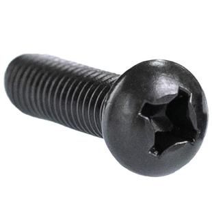 黑色304不锈钢十字小盘头螺丝钉GB823圆头机牙螺栓M2M3M4M5M6M8mm