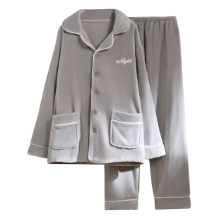 珊瑚绒睡衣男士2026新款秋冬季加绒加厚保暖冬天法兰绒套装家居服