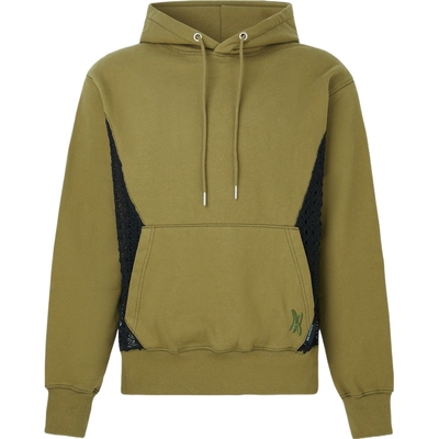 【折扣】Andersson Bell 男镂空针织拼接连帽卫衣