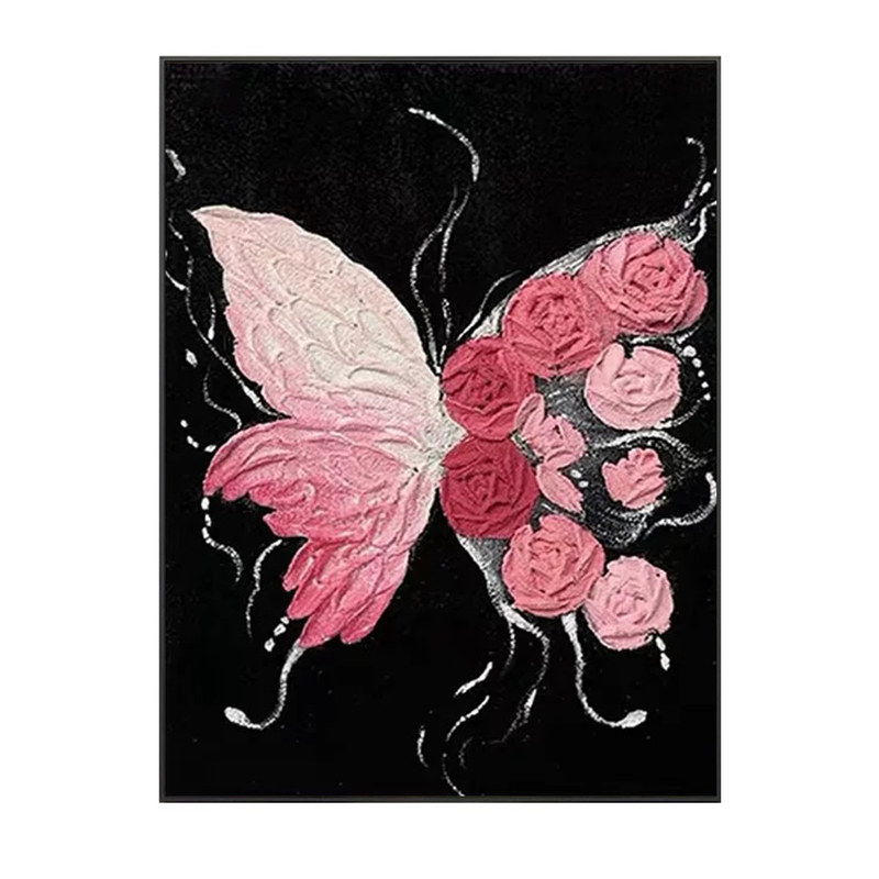 5d立体花卉蝴蝶钻石画方钻2026新款高颜值客厅点贴满钻十字绣卧室