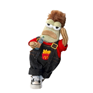 泡泡玛特比奇堡的居民们娃衣服酷酷鱼呆呆鱼丑鱼打工鱼挂件衣服