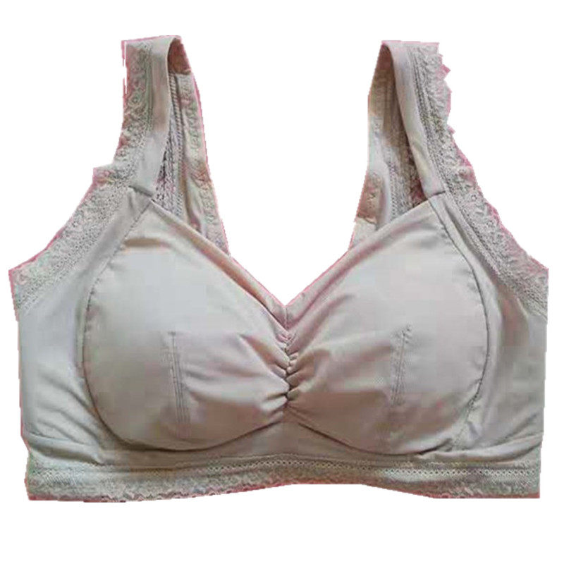 品牌无钢圈无骨冰丝面料舒服乳罩艾草纤维运动睡眠胸罩内衣有大码